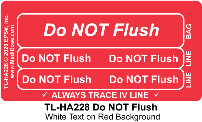 Line Tracing Label - Do NOT Flush - TL-HA228 (1,000 Labels)