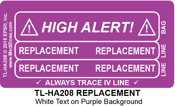 Line Tracing Label - REPLACEMENT - TL-HA208 (1,000 Labels)