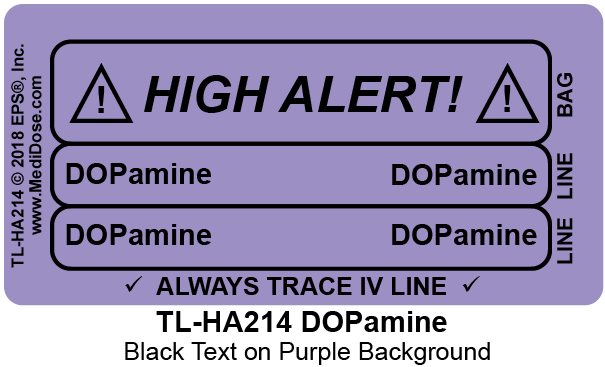 Line Tracing Label - DOPamine - TL-HA214 (1,000 Labels)