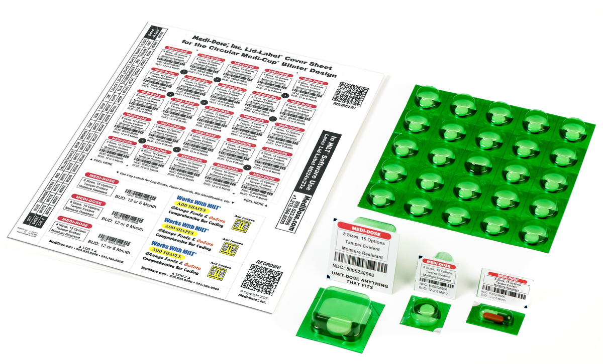Detect-A-Dose Lid-Label Covers — Medi-Dose