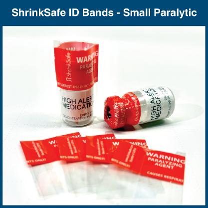 ShrinkSafe Band - Orange - Small Paralytic High Alert (250 Bands)