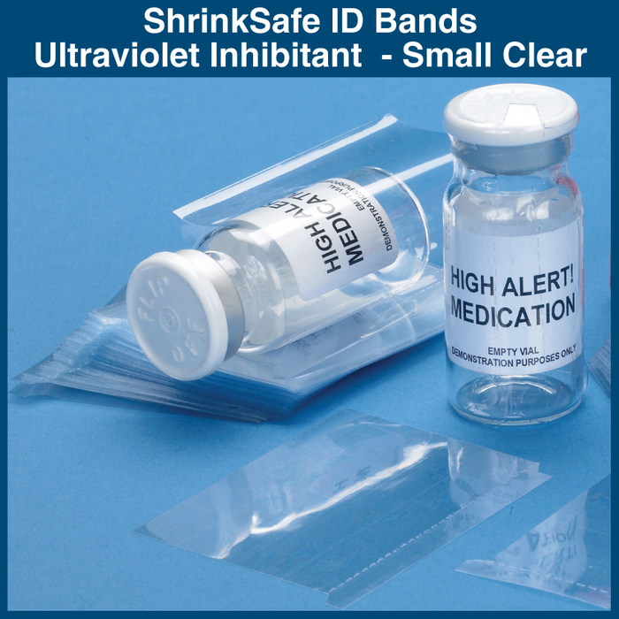 ShrinkSafe Band - Ultraviolet Inhibitant Clear - Small (250 Bands)