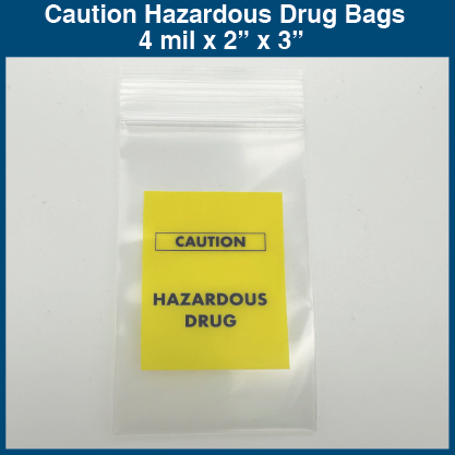 Caution Hazardous Drug Bags