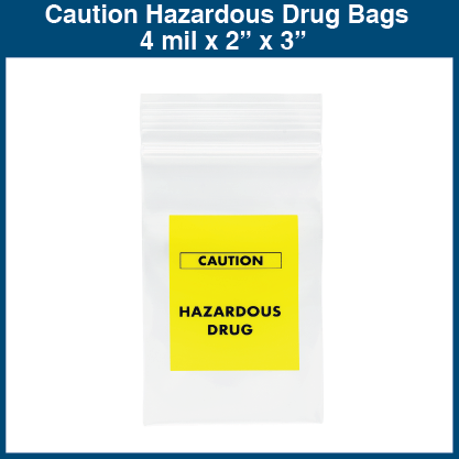 Caution Hazardous Drug Bags