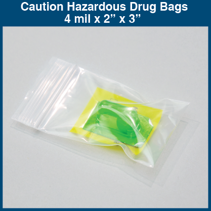 Caution Hazardous Drug Bags