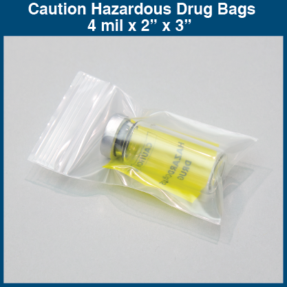 Caution Hazardous Drug Bags