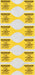 LiquiDose Butterfly Labels - Thermal - Yellow LD6000 (1,000 Strips = 1,000 Doses)