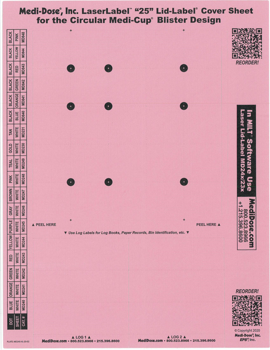 LaserLabel Lid-Label Cover Sheet MPB (900 Doses)