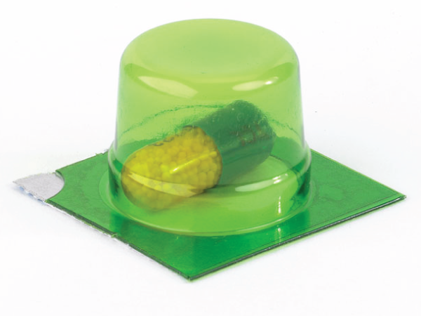 Medi-Cup Blisters MD415 - Circular Deep 11/16" Green NultraViolet 12 Month BUD (1,000 Doses)