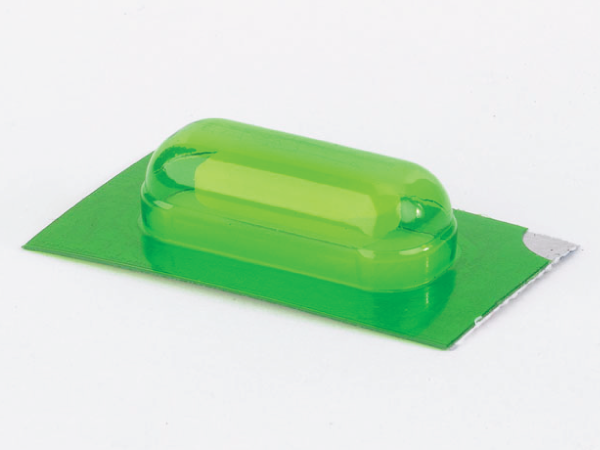 Medi-Cup Blisters MD445 - Oval Standard 3/8" Green NultraViolet 12 Month BUD (1,000 Doses)