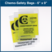 Chemo-Safety Bags - 6" x 9" for Transport (100 Bags)