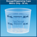 Metric Only Dosage/Dispensing Cups - 30 mL (1,000 Cups)