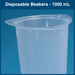 Disposable Beakers - 1000 mL (100 Beakers)