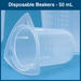 Disposable Beakers - 50 mL (100 Beakers)