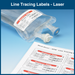Customizable Line Tracing Label - Laser (100 Sheets = 1,000 Labels)