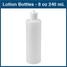 Lotion Bottles - 8 oz - 240 ml (72 Bottles)