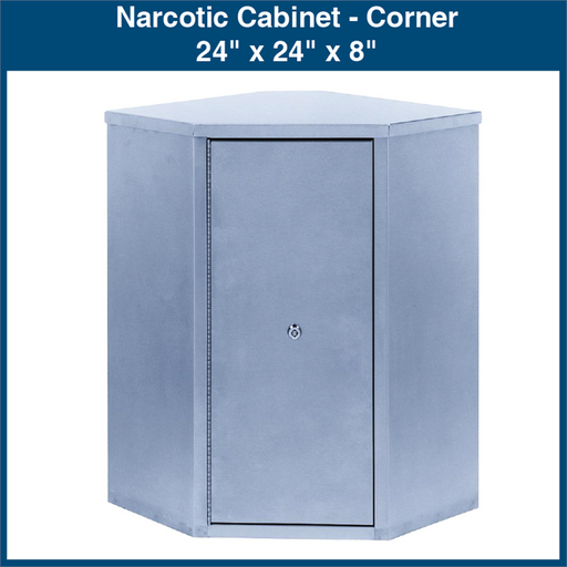Narcotic Cabinet - Corner - 24" x 24" x 8" (1 Cabinet)