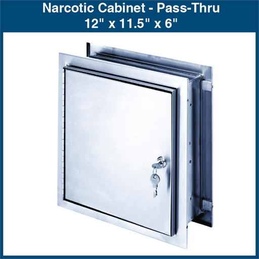 Narcotic Cabinet - Pass-Thru - 12" x 11.5" x 6" (1 Cabinet)