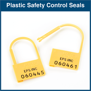 Plastic Safety Control Seals - Numbered (100 Seals)
