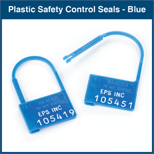 Plastic Safety Control Seals - Numbered (100 Seals)