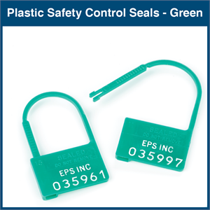 Plastic Safety Control Seals - Numbered (100 Seals)