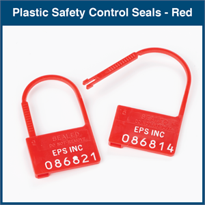 Plastic Safety Control Seals - Numbered (100 Seals)