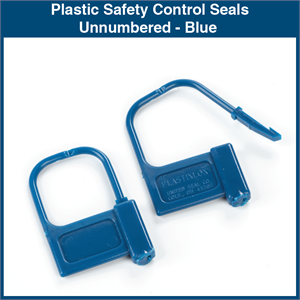 Plastic Safety Control Seals - Unnumbered (100 Seals)