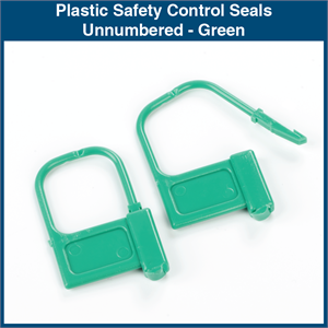 Plastic Safety Control Seals - Unnumbered (100 Seals)
