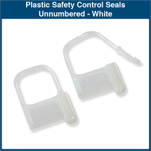 Plastic Safety Control Seals - Unnumbered (100 Seals)