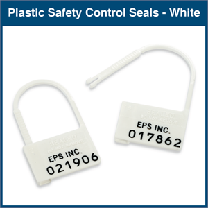 Plastic Safety Control Seals - Numbered (100 Seals)