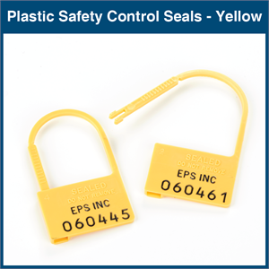 Plastic Safety Control Seals - Numbered (100 Seals)