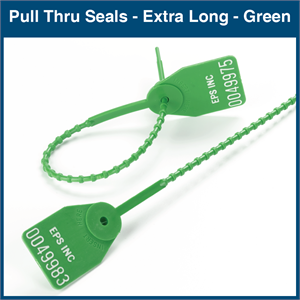 Pull Thru Seals - Extra Long (100 Seals)