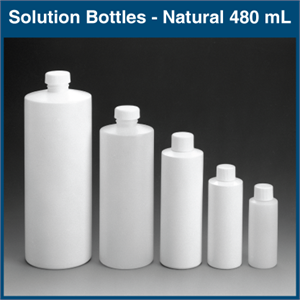 Solution Bottles - 480 ml - 16 oz Natural (36 Bottles)