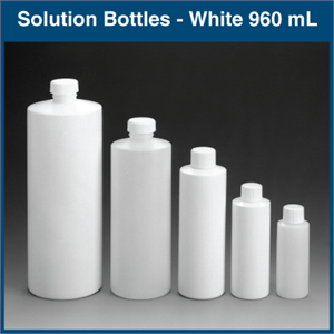 Solution Bottles - 960 ml - 32 oz White (36 Bottles)