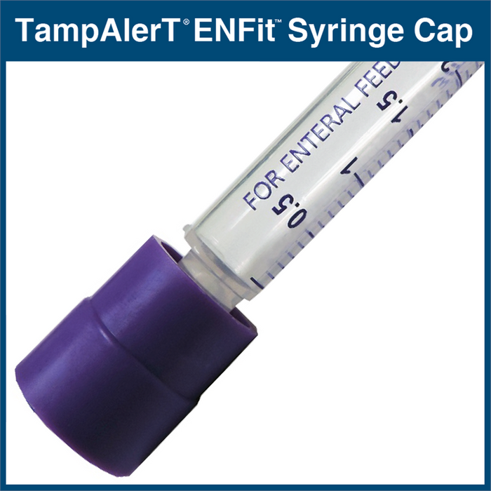 TampAlerT ENFit Syringe Cap (Pack of 100 Caps)