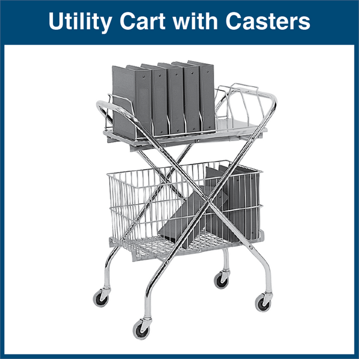 Utility Cart with Casters (1 Cart)