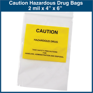 Caution Hazardous Drug Bags