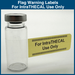 Flag Warning Labels -  For IntraTHECAL Use Only (1,000 Labels)