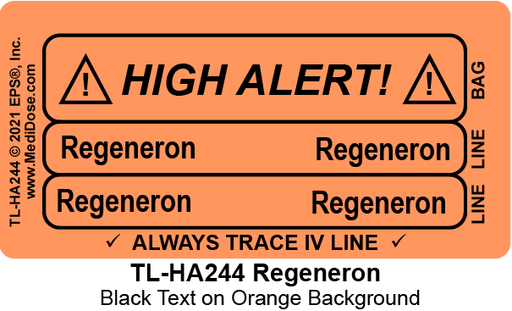 Line Tracing Label - Regeneron - TL-HA244 (1,000 Labels)