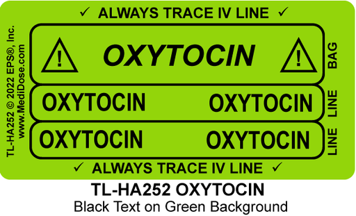Line Tracing Label - OXYTOCIN - TL-HA252 (1,000 Labels)