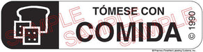 Auxiliary Label - Tomese Con Comida (1,000 Labels)