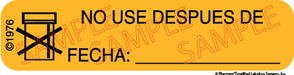 Auxiliary Label - No Use Despues De Fecha (1,000 Labels)