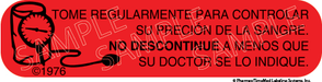 Auxiliary Label - Tome Regularmente Para Controlar (1,000 Labels)