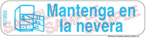 Auxiliary Label - Mantenga En La Nevera (1,000 Labels)