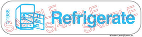 Auxiliary Label - Refrigerate (1,000 Labels)