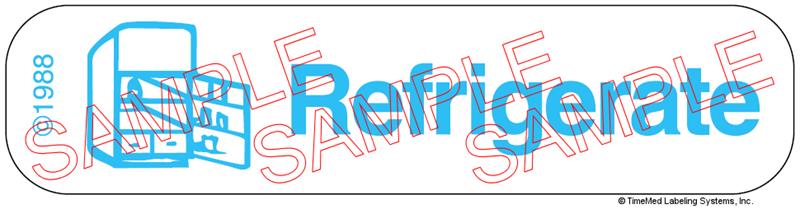 Auxiliary Label - Refrigerate (1,000 Labels)