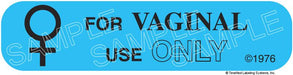 Auxiliary Label - For Vaginal Use Only (1,000 Labels)