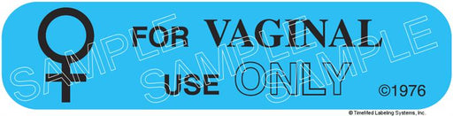 Auxiliary Label - For Vaginal Use Only (1,000 Labels)