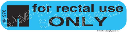 Auxiliary Label - For Rectal Use Only (1,000 Labels)