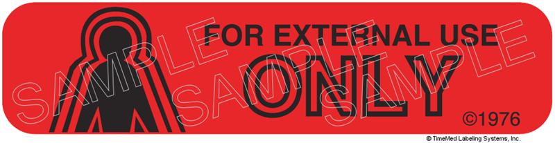 Auxiliary Label - For External Use Only (1,000 Labels)